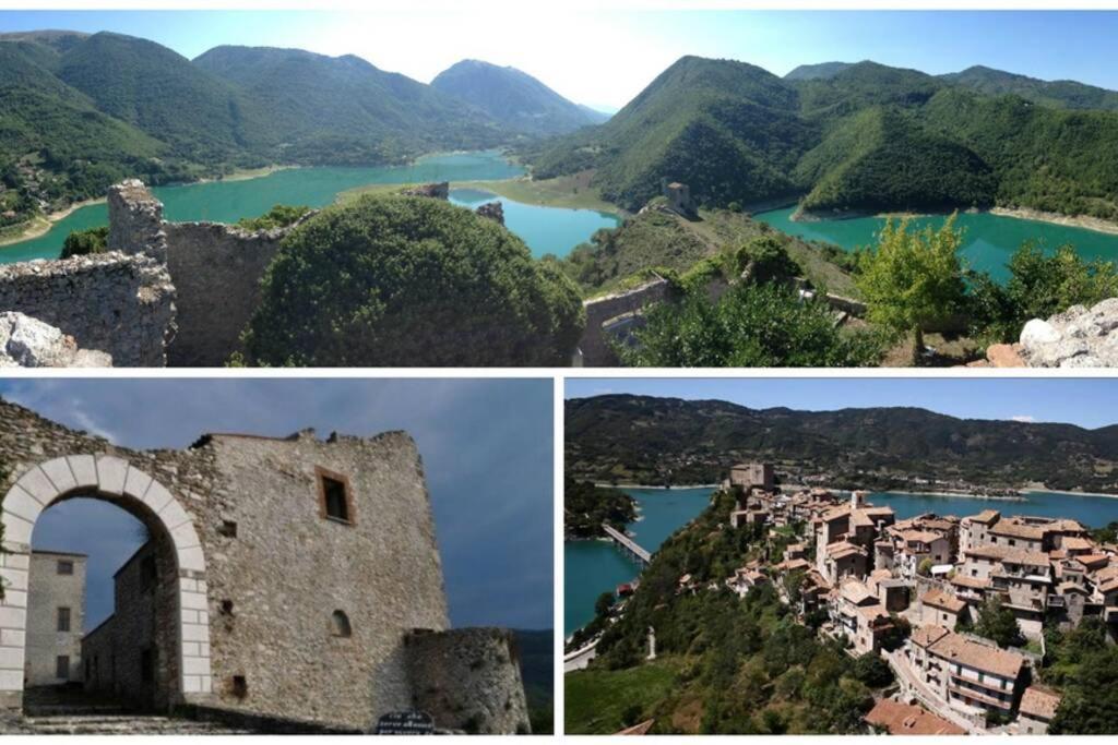 Stanza Con Terrazzo Vista Lago - Lakeholiday Castel di Tora Eksteriør bilde